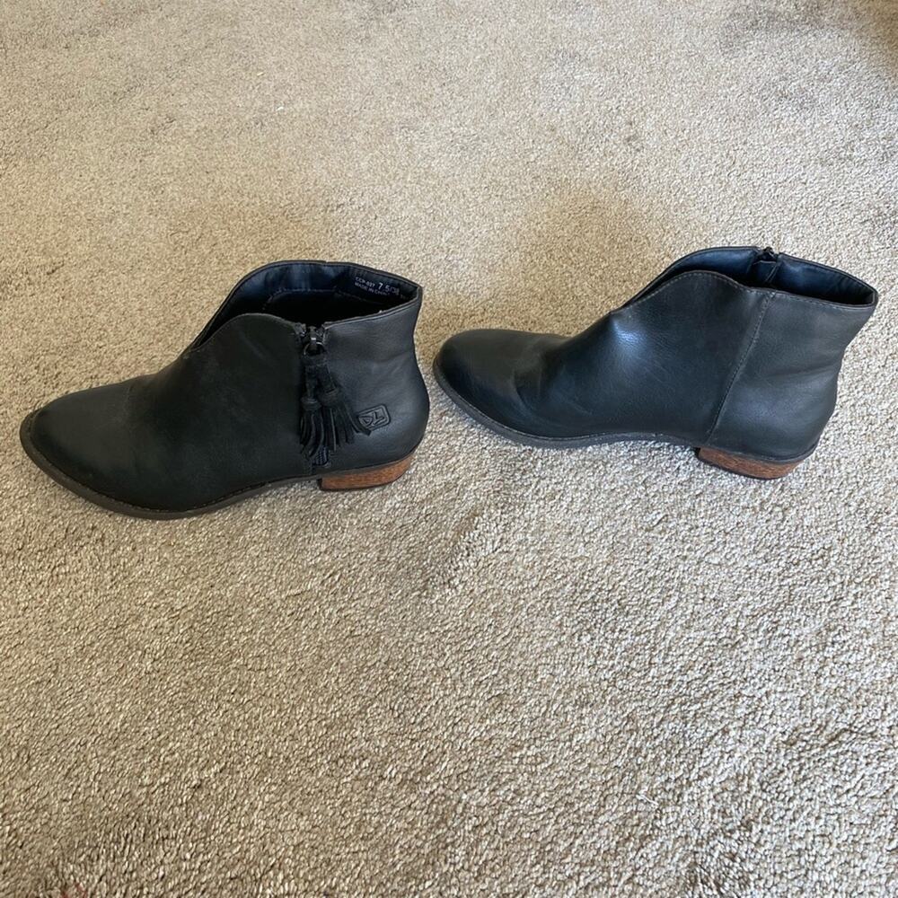 dirty laundry black zip up black booties women shoe size 7.5 - Picture 2 of 6